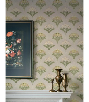 4201-48014 - Maj Light Grey Floral Damask Wallpaper-Savanna by A Street