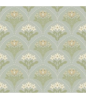 4201-48016 - Maj Sky Blue Floral Damask Wallpaper-Savanna by A Street