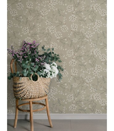 4201-20113 - Paradis Grey Bouquet Toss Wallpaper-Savanna by A Street