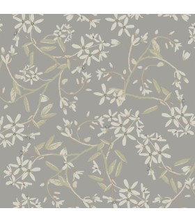 4201-20114 - Paradis Slate Bouquet Toss Wallpaper-Savanna by A Street