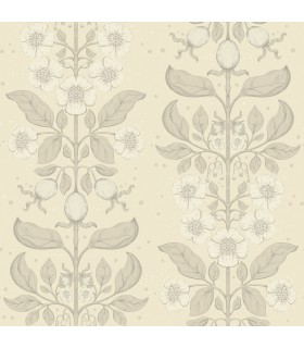 4201-48009 - Rosa Cream Floral Columns Wallpaper-Savanna by A Street