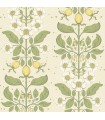 4201-48010 - Rosa Green Floral Columns Wallpaper-Savanna by A Street