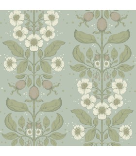 4201-48011 - Rosa Sky Blue Floral Columns Wallpaper-Savanna by A Street