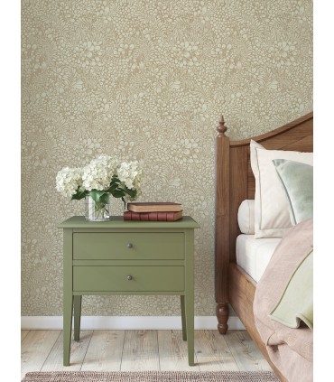 4201-48002 - Siv Chestnut Botanical Wallpaper-Savanna by A Street