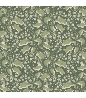 4201-48026 - Syren Evergreen Dainty Floral Wallpaper-Savanna by A Street