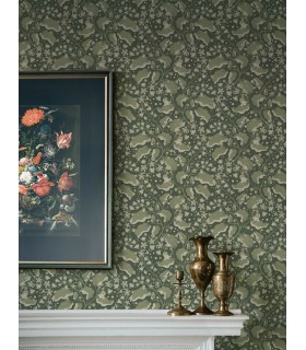 4201-48026 - Syren Evergreen Dainty Floral Wallpaper-Savanna by A Street