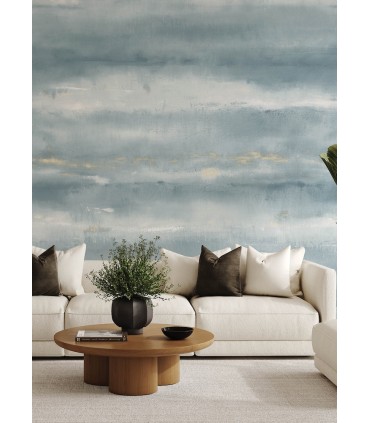 4202-367706M - Aveline Indigo Wall Mural-Springhill by A Street