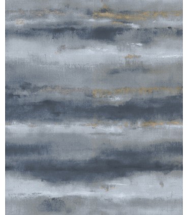 4202-481662 - Ayla Indigo Abstract Stripe Wallpaper-Springhill by A Street