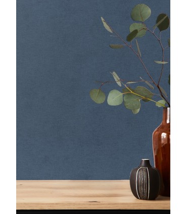 4202-408232 - Cullen Navy Faux Linen Wallpaper-Springhill by A Street