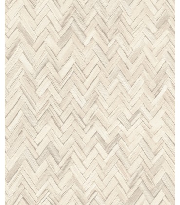 4202-410372 - Ellery Beige Herringbone Wallpaper-Springhill by A Street