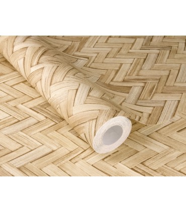 4202-410334 - Ellery Wheat Herringbone Wallpaper-Springhill by A Street