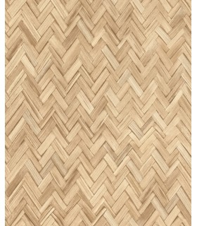 4202-410334 - Ellery Wheat Herringbone Wallpaper-Springhill by A Street