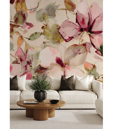 4202-367577M - Florian Pink Wall Mural-Springhill by A Street