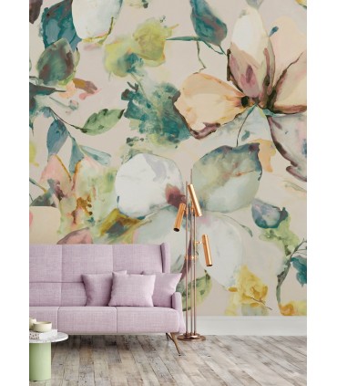 4202-367553M - Florian Teal Wall Mural-Springhill by A Street