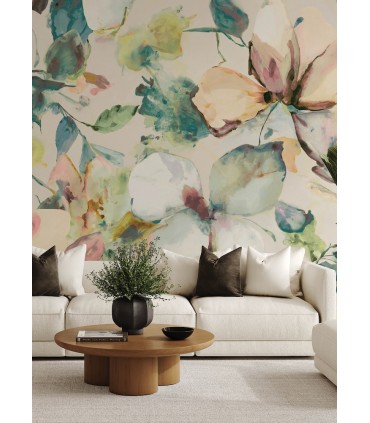 4202-367553M - Florian Teal Wall Mural-Springhill by A Street