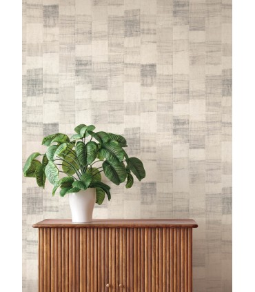 4202-570946 - Ivo Grey Block Stripe Wallpaper-Springhill by A Street