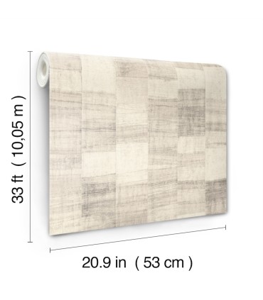 4202-570946 - Ivo Grey Block Stripe Wallpaper-Springhill by A Street