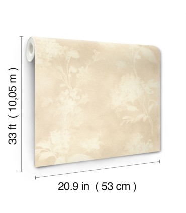 4202-481419 - Izara Beige Botanical Wallpaper-Springhill by A Street