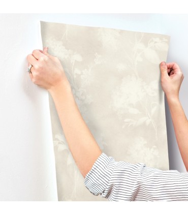 4202-481457 - Izara Light Grey Botanical Wallpaper-Springhill by A Street