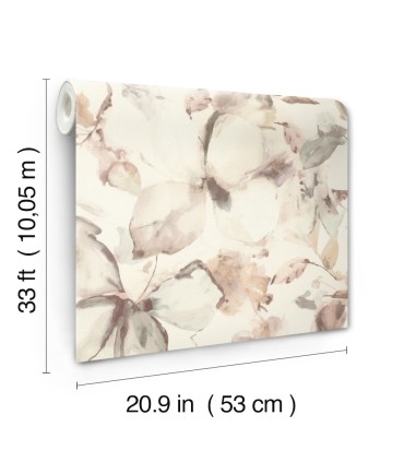 4202-481235 - Liliana Neutral Floral Wallpaper-Springhill by A Street