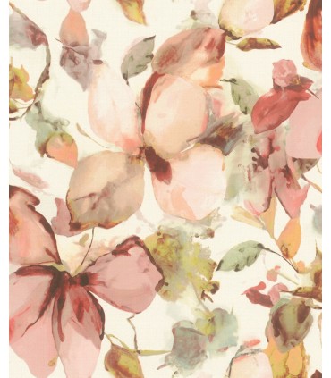 4202-481259 - Liliana Pink Floral Wallpaper-Springhill by A Street