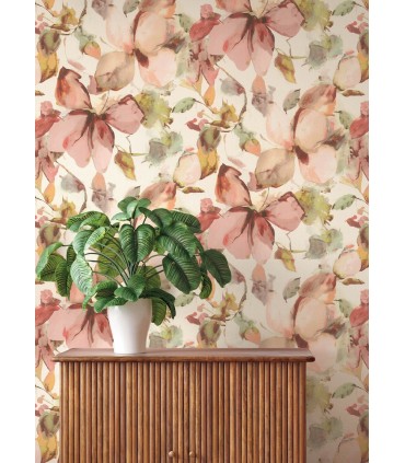 4202-481259 - Liliana Pink Floral Wallpaper-Springhill by A Street