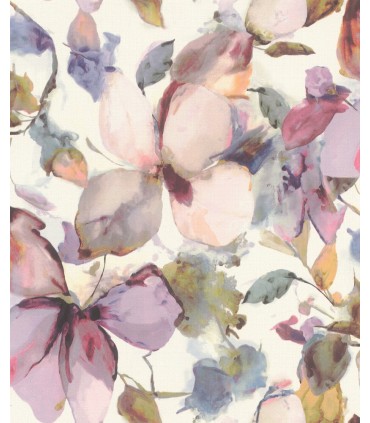 4202-481228 - Liliana Plum Floral Wallpaper-Springhill by A Street
