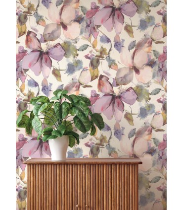 4202-481228 - Liliana Plum Floral Wallpaper-Springhill by A Street