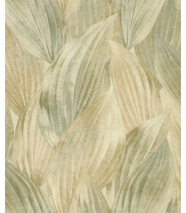 4202-571547 - Melora Green Leaf Wallpaper-Springhill by A Street