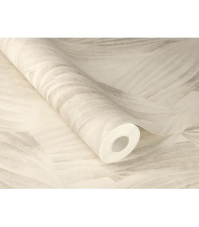 4202-571516 - Melora Light Grey Leaf Wallpaper-Springhill by A Street