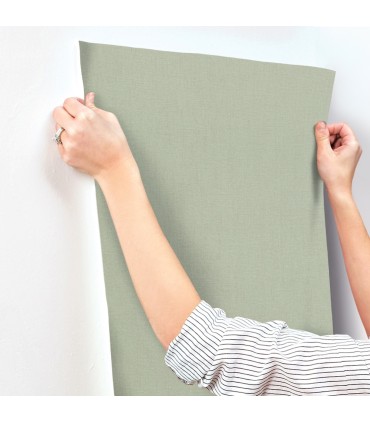 4202-484588 - Naim Sage Solid Texture Wallpaper-Springhill by A Street