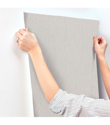 4202-844368 - Oren Grey Shimmering Striations Wallpaper-Springhill by A Street