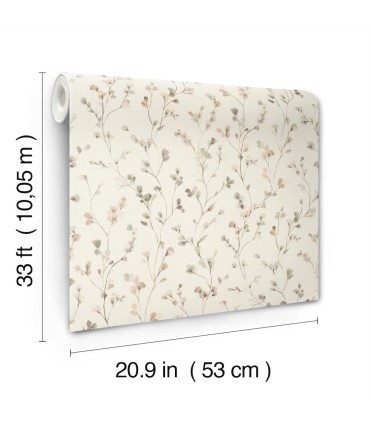 4202-486131 - Romy Neutral Springtime Trail Wallpaper-Springhill by A Street
