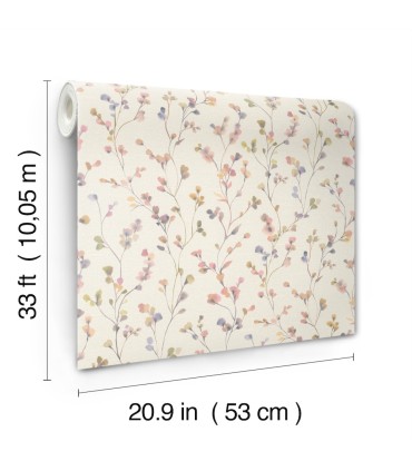 4202-486155 - Romy Pink Springtime Trail Wallpaper-Springhill by A Street