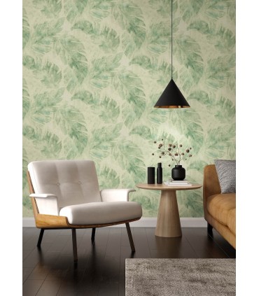 4202-416121 - Sanne Green Palm Wallpaper-Springhill by A Street