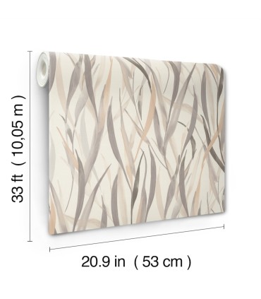 4202-330205 - Willoughby Neutral Fronds Wallpaper-Springhill by A Street
