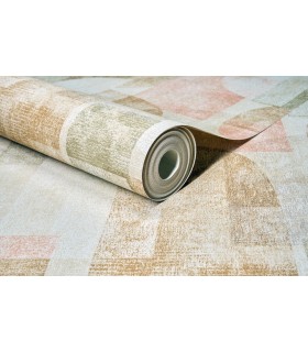 4191-83032 - Cassandra Brown Block Geometric Wallpaper