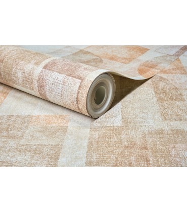 4191-83033 - Cassandra Rust Block Geometric Wallpaper