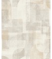 4191-83030 - Cassandra Taupe Block Geometric Wallpaper