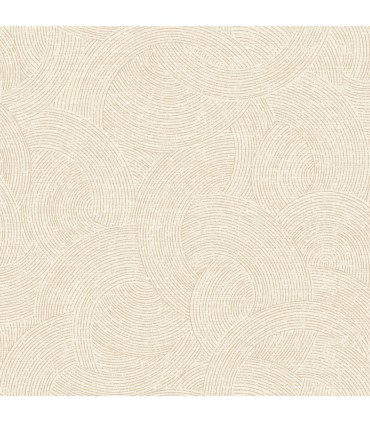4191-83021 - Harrison Champagne Swirling Geometric Wallpaper by Chesapeake