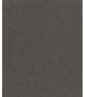 4191-83046 - Hollis Charcoal Textured Diamond Wallpaper by Chesapeake