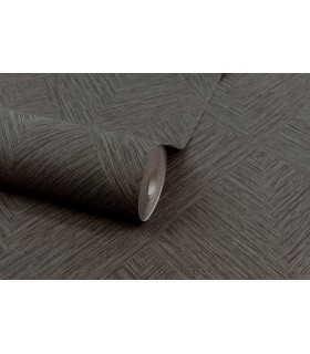 4191-83046 - Hollis Charcoal Textured Diamond Wallpaper by Chesapeake
