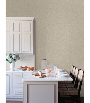 4191-83045 - Hollis Taupe Textured Diamond Wallpaper by Chesapeake