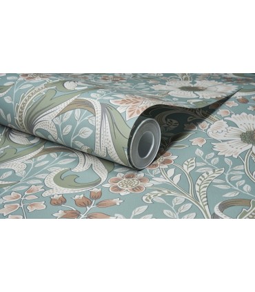 4191-83013 - Liora Aqua Floral Trail Wallpaper by Chesapeake