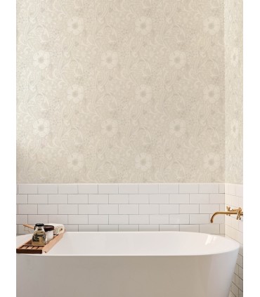4191-83011 - Liora Neutral Floral Trail Wallpaper by Chesapeake