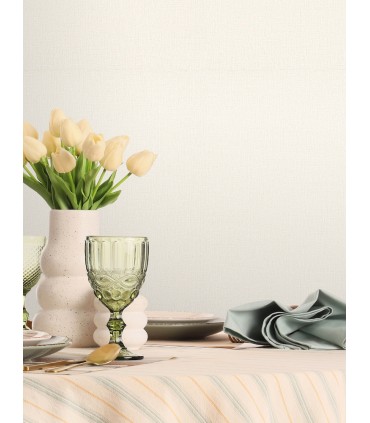 4191-83034 - Sonia Bone Faux Linen Wallpaper by Chesapeake