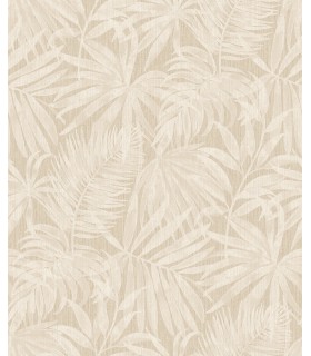 4191-83025 - Sonny Beige Fronds Wallpaper by Chesapeake