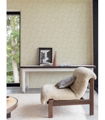 4191-83025 - Sonny Beige Fronds Wallpaper by Chesapeake