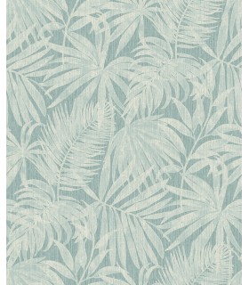 4191-83026 - Sonny Light Blue Fronds Wallpaper by Chesapeake