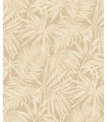 4191-83028 - Sonny Light Brown Fronds Wallpaper by Chesapeake